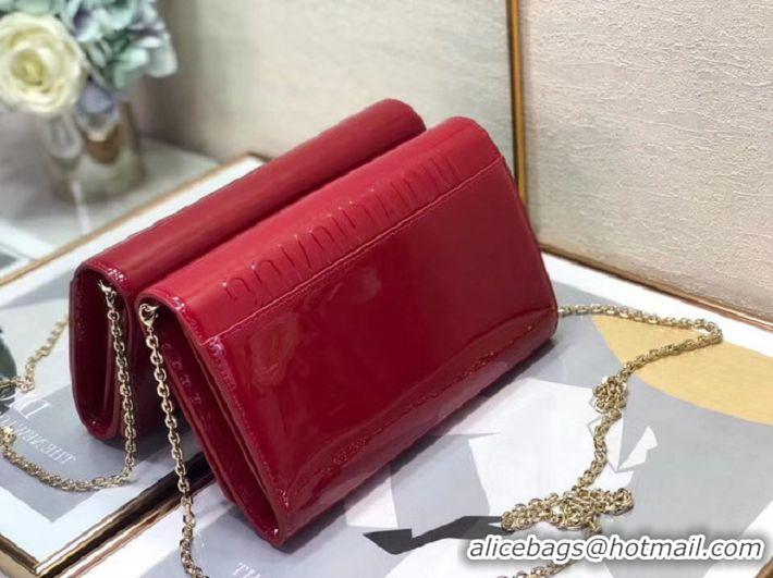 Popular Style Dior leather Clutch bag M9205 red