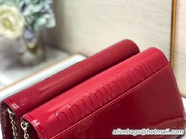 Popular Style Dior leather Clutch bag M9205 red