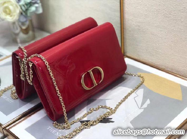 Popular Style Dior leather Clutch bag M9205 red