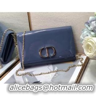 Low Cost Dior leather Clutch bag M9205 blue