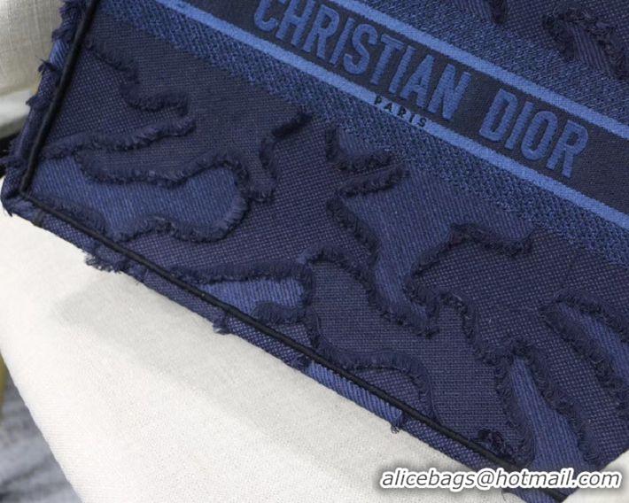 Unique Grade DIOR BLUE DIOR BOOK TOTE CAMOUFLAGE EMBROIDERED CANVAS BAG M1286