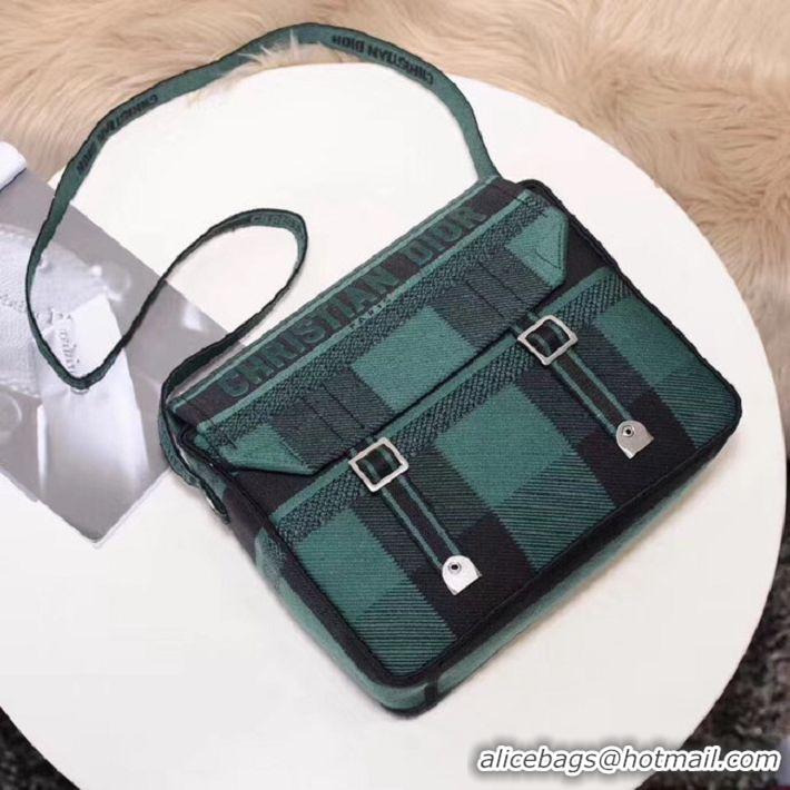 Top Quality MESSENGER TAS DIOR OBLIQUE DIORCAMP M1291VRIS-2 Blackish green