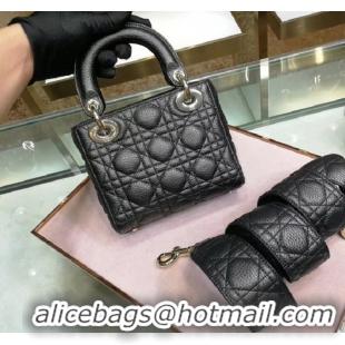 Best Price Dior MINI LADY DIOR CALFSKIN BAG M0573 black