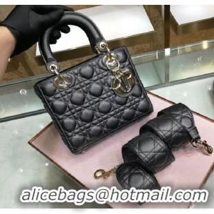 Reasonable Price MINI LADY DIOR CALFSKIN BAG M0574 black