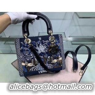 Free Shipping Promotional LADY DIOR embroidered cattle leather M0565-1