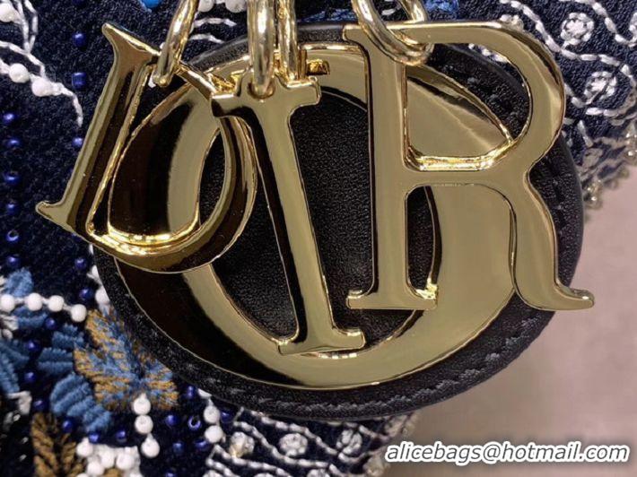 Free Shipping Promotional LADY DIOR embroidered cattle leather M0565-1