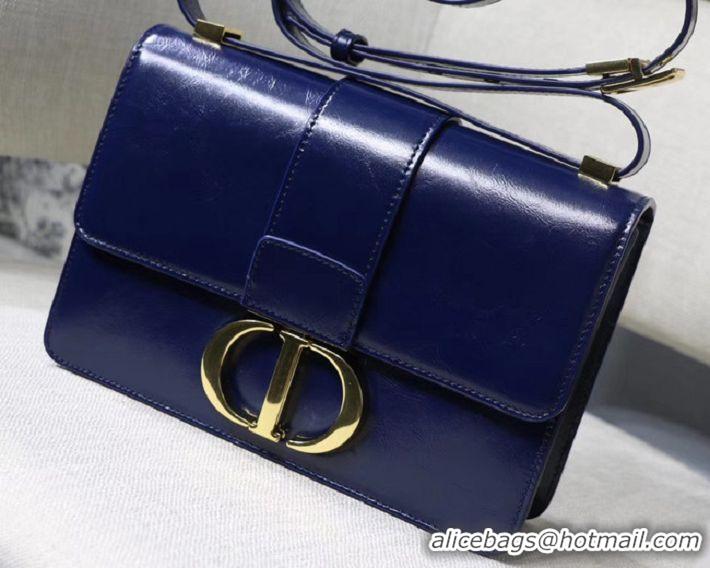 Traditional Discount Dior 30 MONTAIGNE CALFSKIN BAG M9203 dark blue