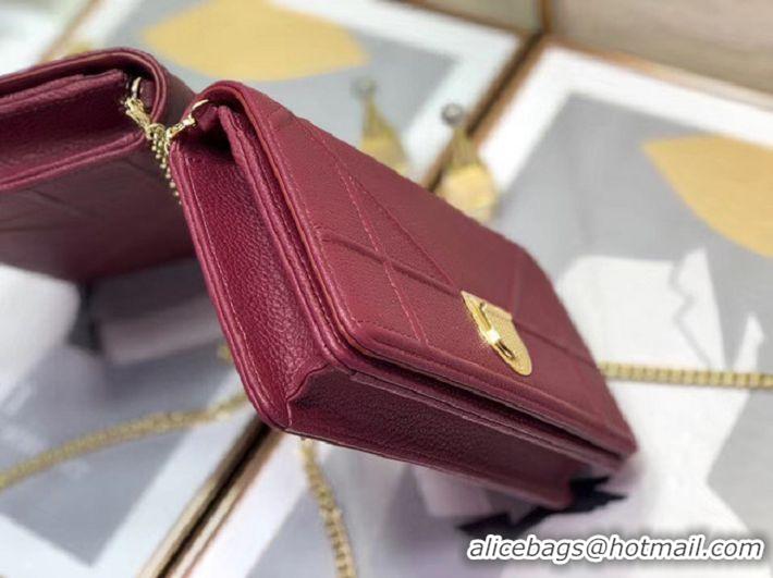 Cheap Price DIORAMA CALFSKIN CLUTCH M49P purplish