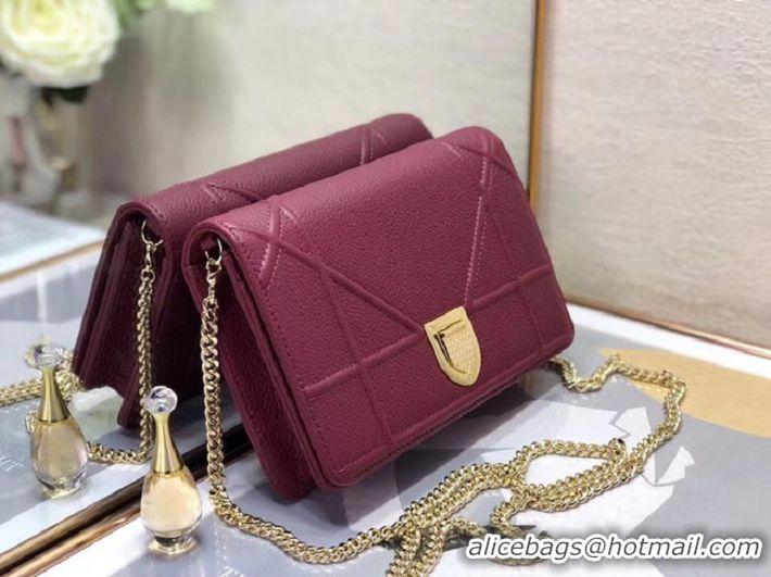 Cheap Price DIORAMA CALFSKIN CLUTCH M49P purplish