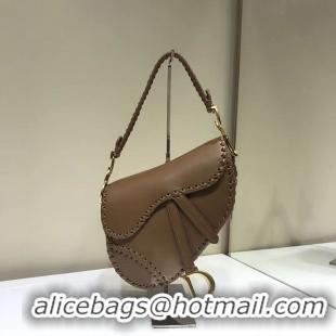 Unique Style Dior SADDLE SOFT CALFSKIN BAG C2478 brown