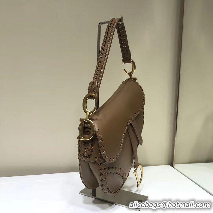 Unique Style Dior SADDLE SOFT CALFSKIN BAG C2478 brown