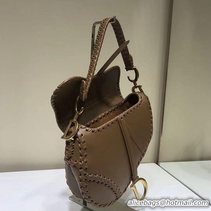 Unique Style Dior SADDLE SOFT CALFSKIN BAG C2478 brown