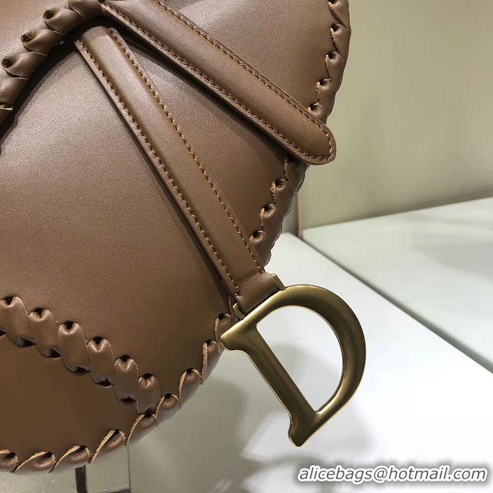 Unique Style Dior SADDLE SOFT CALFSKIN BAG C2478 brown