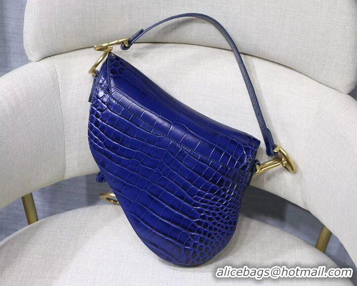 Trendy Design Dior SADDLE SOFT CALFSKIN BAG C9045 blue