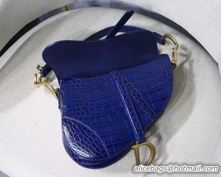 Trendy Design Dior SADDLE SOFT CALFSKIN BAG C9045 blue