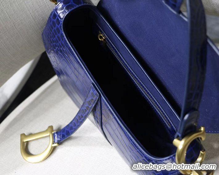 Trendy Design Dior SADDLE SOFT CALFSKIN BAG C9045 blue