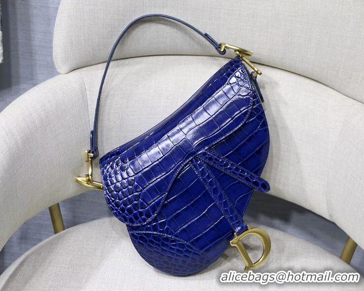 Trendy Design Dior SADDLE SOFT CALFSKIN BAG C9045 blue