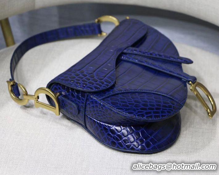 Trendy Design Dior SADDLE SOFT CALFSKIN BAG C9045 blue