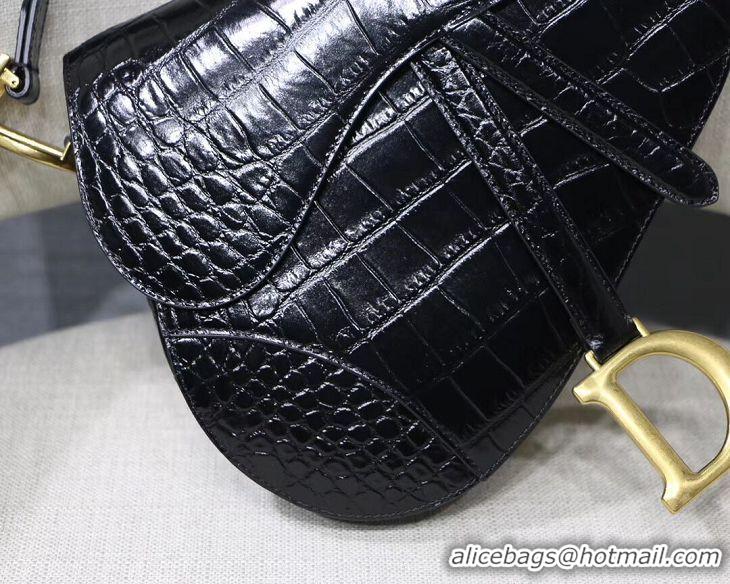 Unique Grade Dior SADDLE SOFT CALFSKIN BAG C9045 black