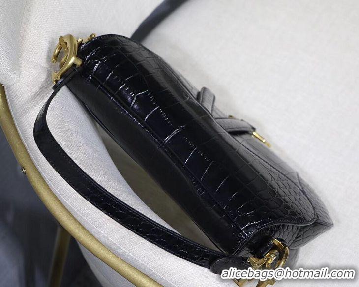 Unique Grade Dior SADDLE SOFT CALFSKIN BAG C9045 black