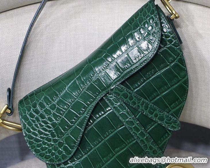 Top Quality Dior SADDLE SOFT CALFSKIN BAG C9045 green