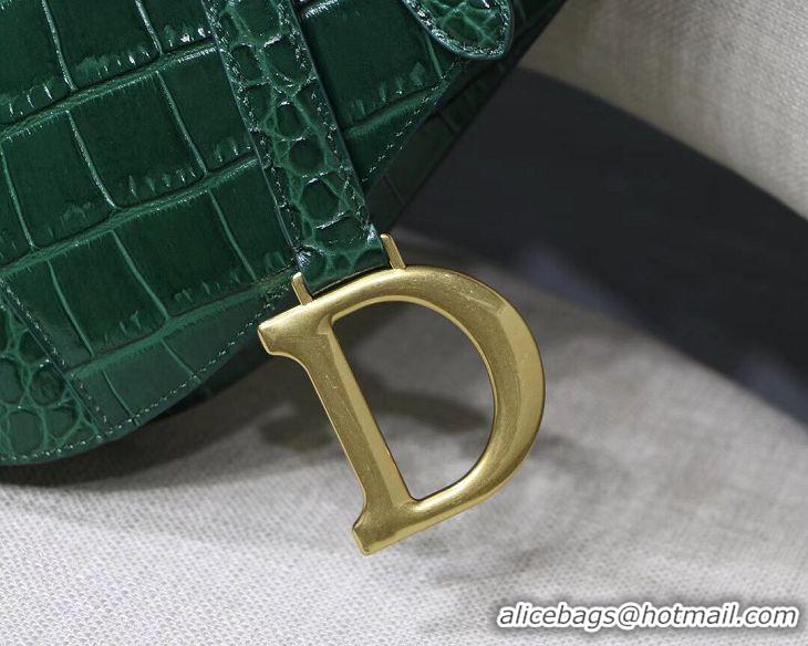 Top Quality Dior SADDLE SOFT CALFSKIN BAG C9045 green