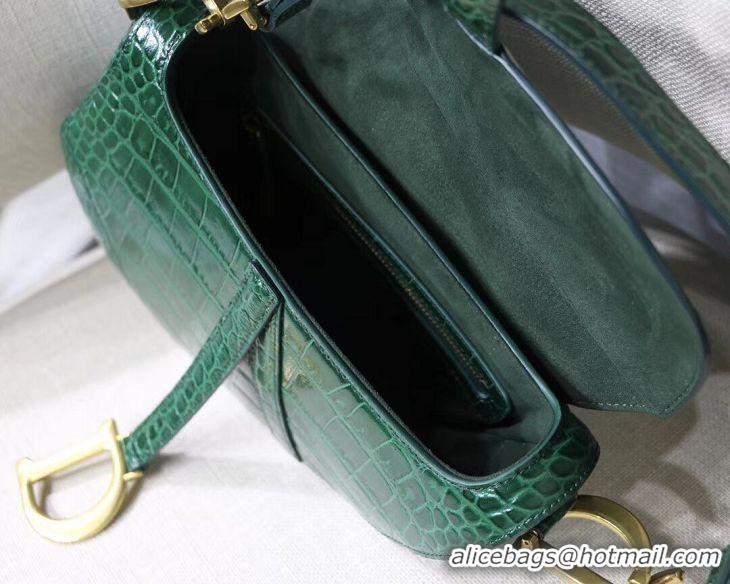 Top Quality Dior SADDLE SOFT CALFSKIN BAG C9045 green