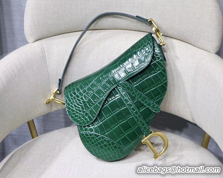 Top Quality Dior SADDLE SOFT CALFSKIN BAG C9045 green