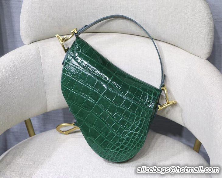 Top Quality Dior SADDLE SOFT CALFSKIN BAG C9045 green