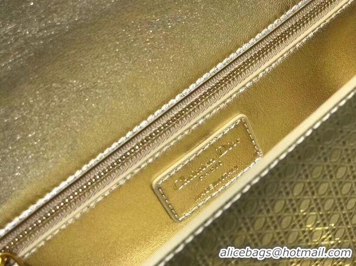 Brand Design Dior 30 MONTAIGNE SMOOTH CALFSKIN FLAP BAG C9230 gold