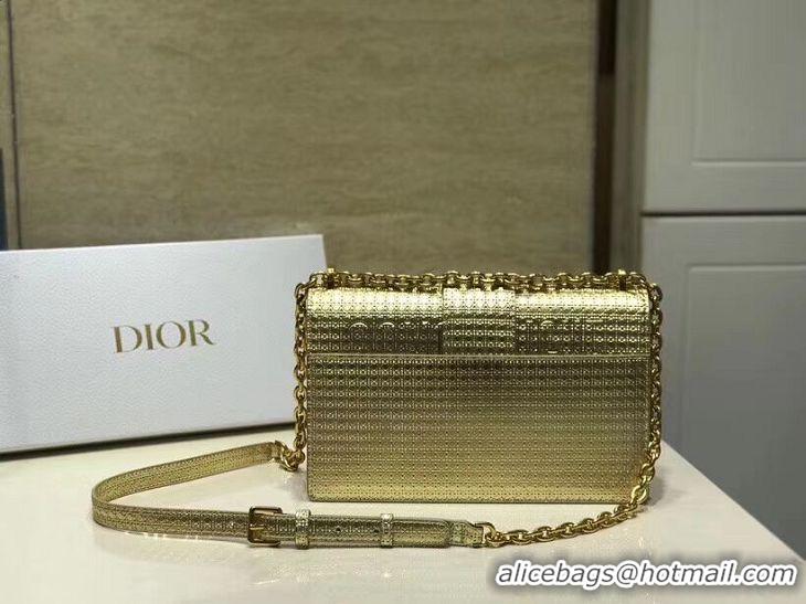 Brand Design Dior 30 MONTAIGNE SMOOTH CALFSKIN FLAP BAG C9230 gold