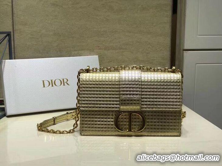 Brand Design Dior 30 MONTAIGNE SMOOTH CALFSKIN FLAP BAG C9230 gold