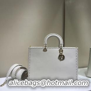 Fashion Cheapest Dior SOFT CALFSKIN BAG C9255 white