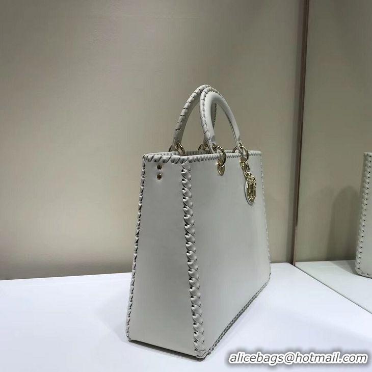 Fashion Cheapest Dior SOFT CALFSKIN BAG C9255 white