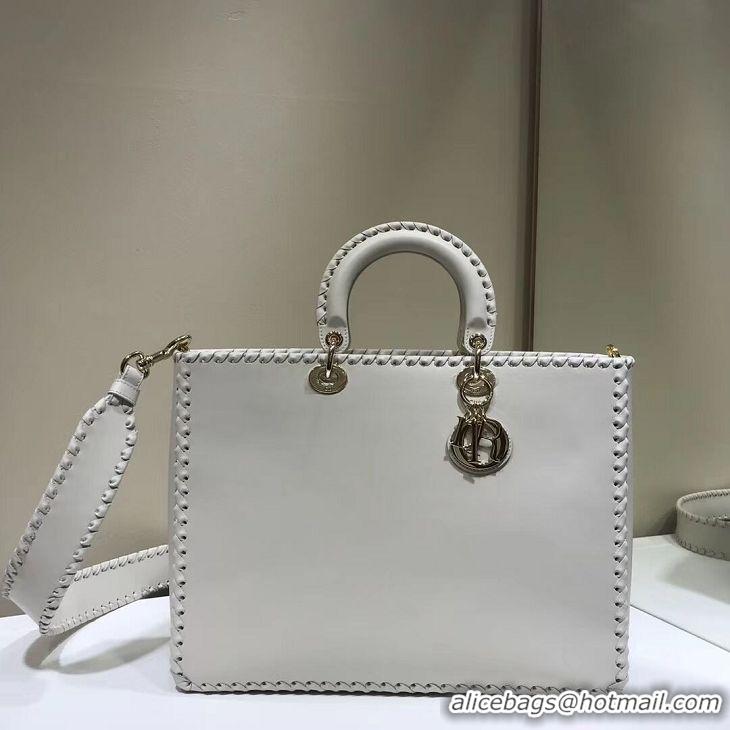 Fashion Cheapest Dior SOFT CALFSKIN BAG C9255 white