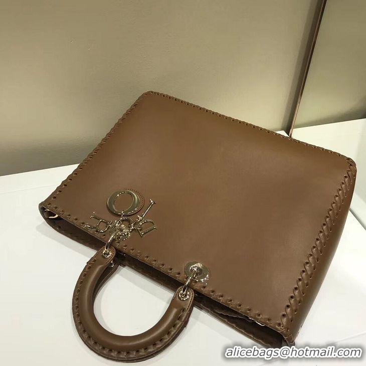 Buy Cheapest Dior SOFT CALFSKIN BAG C9255 Brown