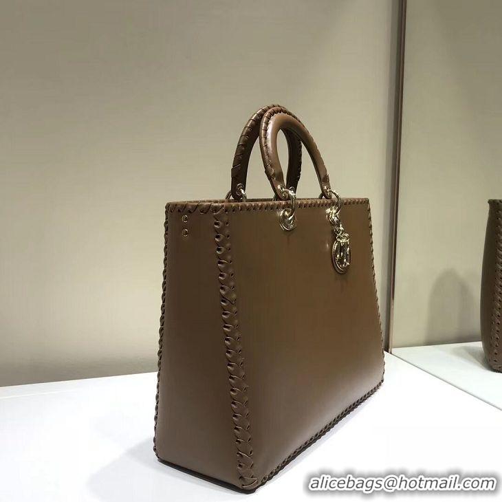 Buy Cheapest Dior SOFT CALFSKIN BAG C9255 Brown