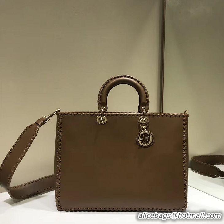 Buy Cheapest Dior SOFT CALFSKIN BAG C9255 Brown