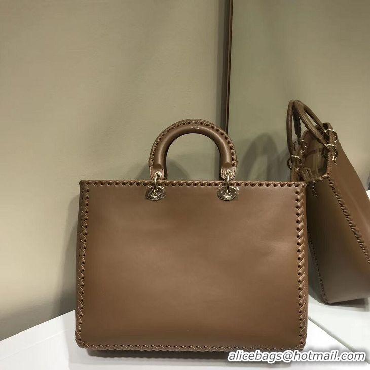 Buy Cheapest Dior SOFT CALFSKIN BAG C9255 Brown