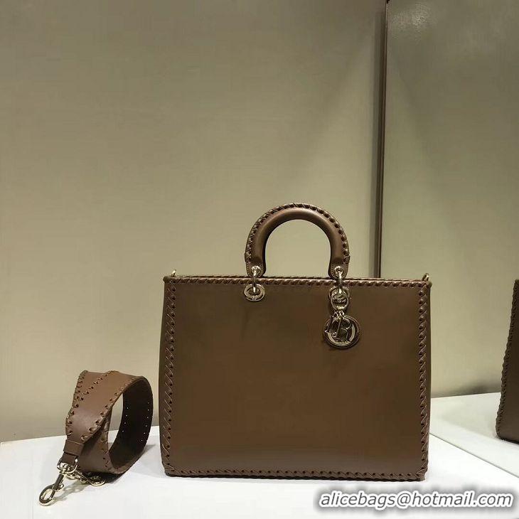 Buy Cheapest Dior SOFT CALFSKIN BAG C9255 Brown