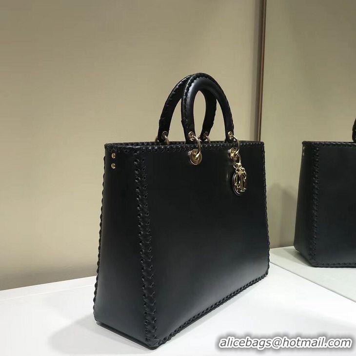 Fashion Ladies Dior SOFT CALFSKIN BAG C9255 black