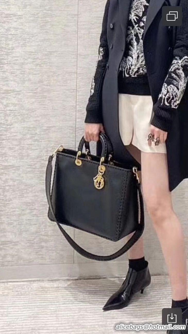 Fashion Ladies Dior SOFT CALFSKIN BAG C9255 black