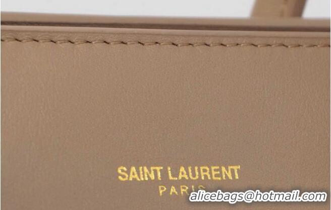 Top Quality Yves Saint Laurent Classic Sac De Jour Bag in Original Leather 7102 Apricot