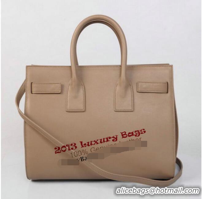 Top Quality Yves Saint Laurent Classic Sac De Jour Bag in Original Leather 7102 Apricot