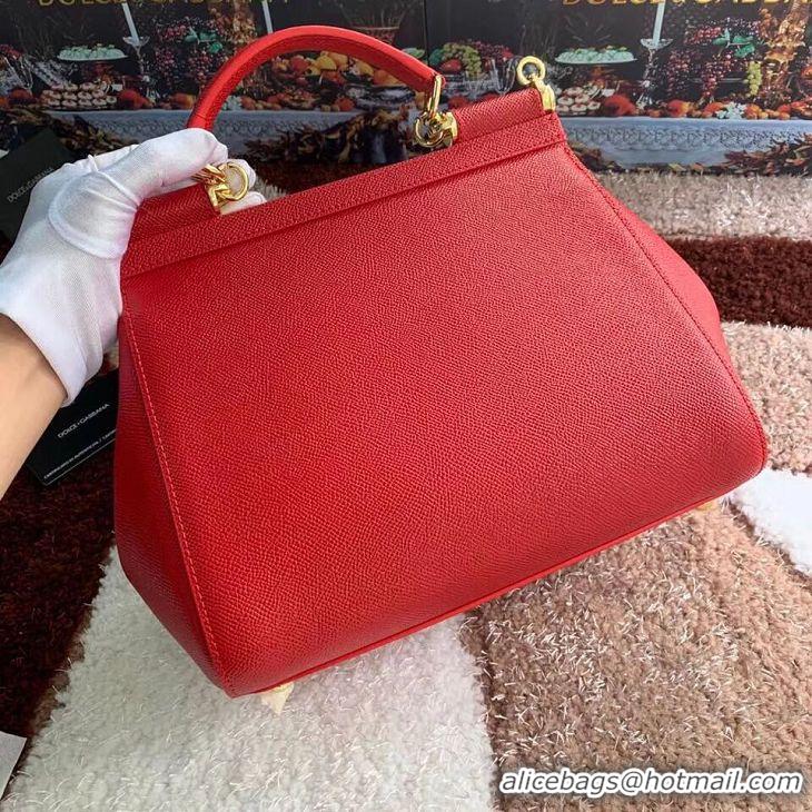 Luxury Discount Dolce & Gabbana Origianl Leather Bag 4131 red