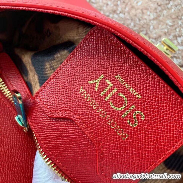 Luxury Discount Dolce & Gabbana Origianl Leather Bag 4131 red