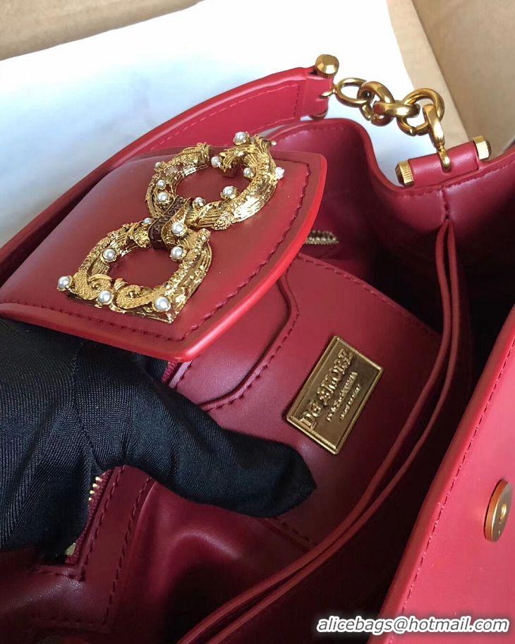 Cheapest Dolce & Gabbana Origianl Leather Bag 4918 Burgundy