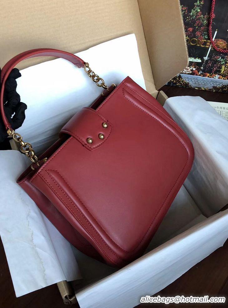 Cheapest Dolce & Gabbana Origianl Leather Bag 4918 Burgundy