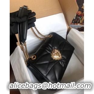 Unique Style Dolce & Gabbana Origianl Leather Bag 4919 black