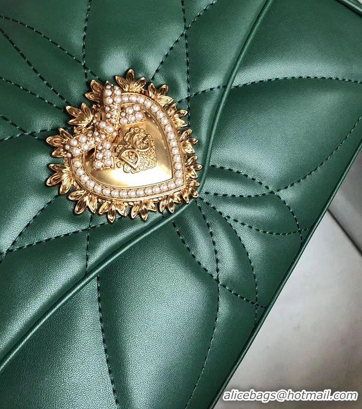 Discount Promotional Dolce & Gabbana Origianl Leather Bag 4919 green